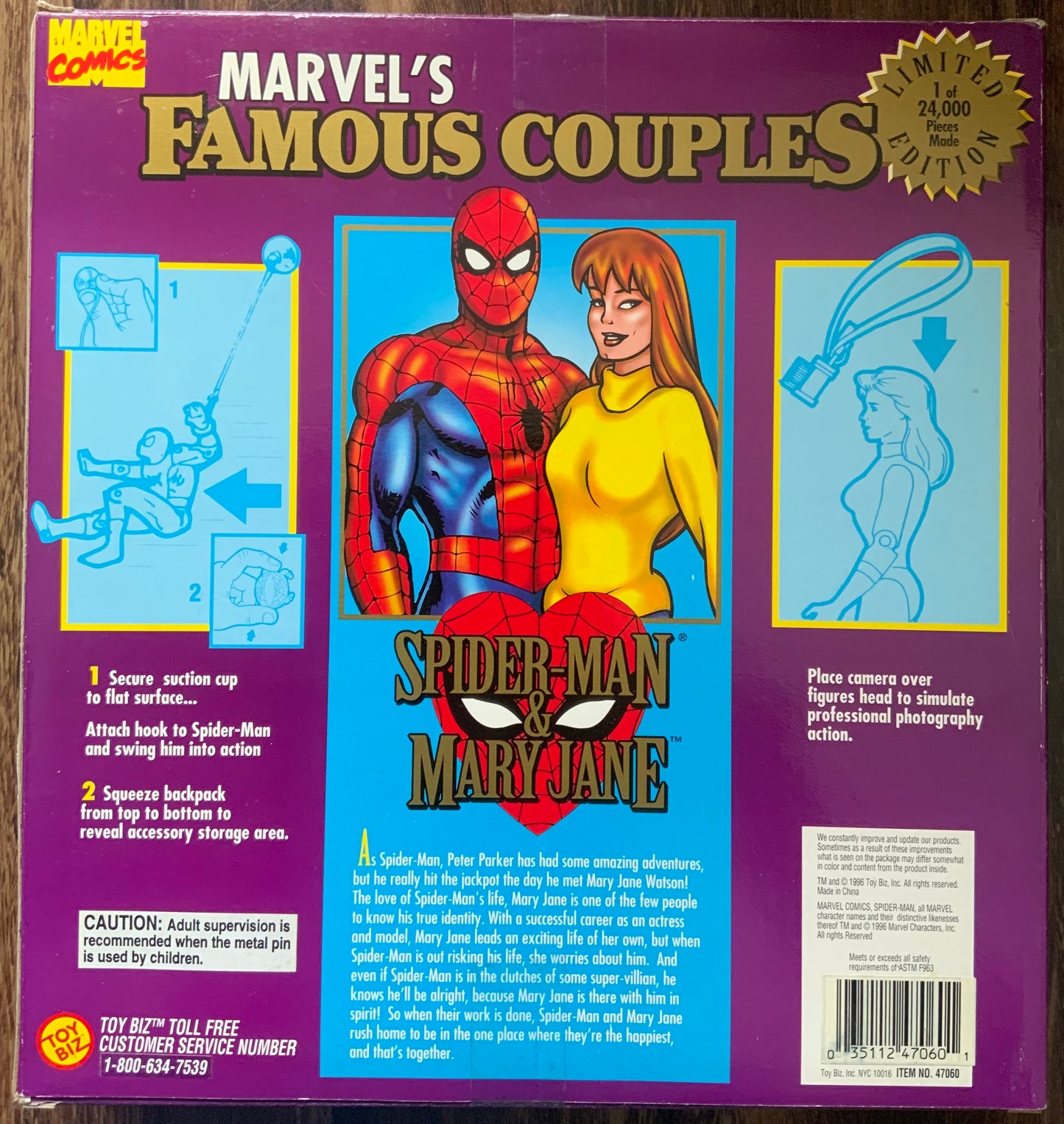 Marvel Famous Couples Spidernan and Mary Jane
