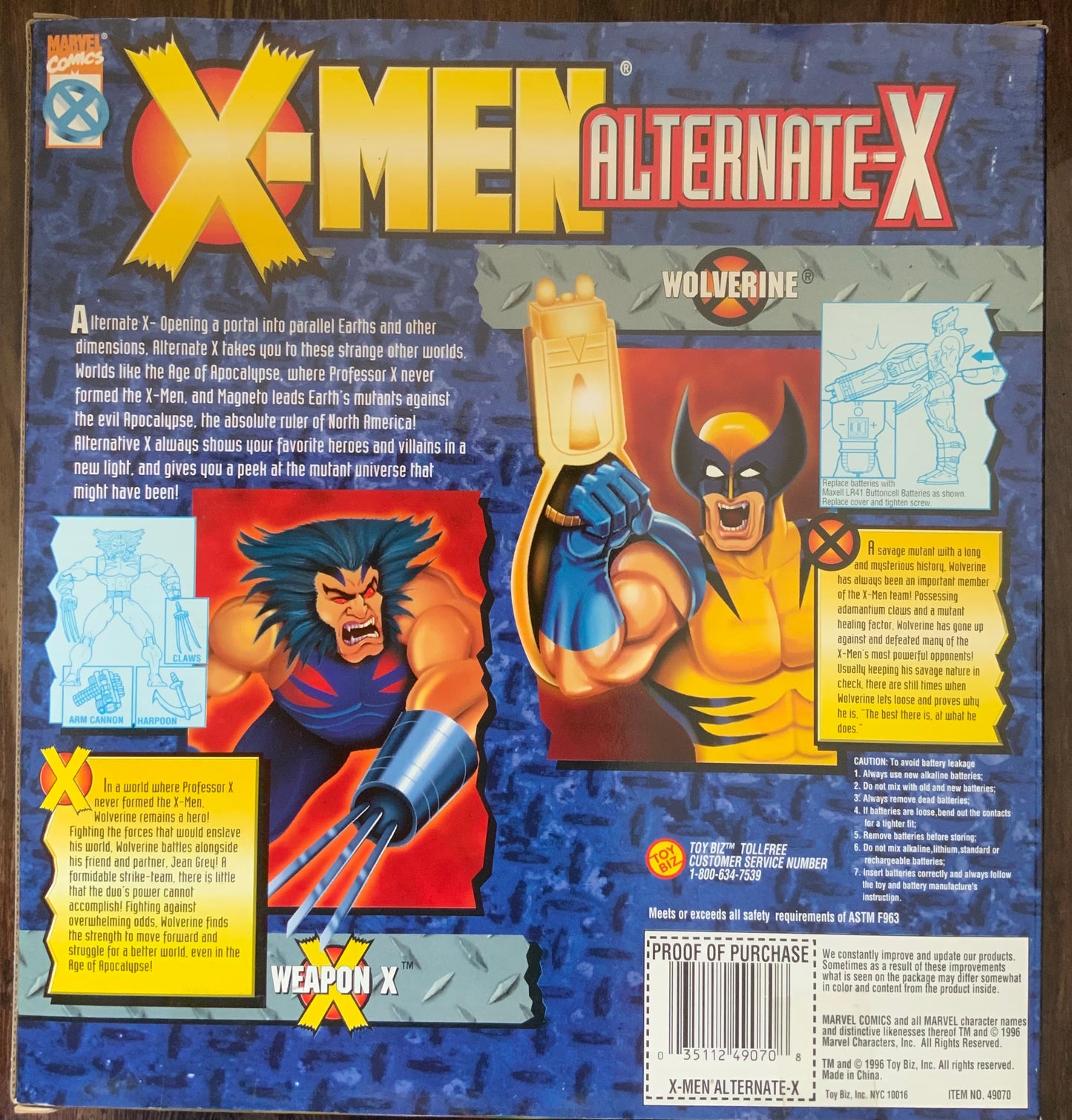 X-men Alternate X Wolverine 2 pack