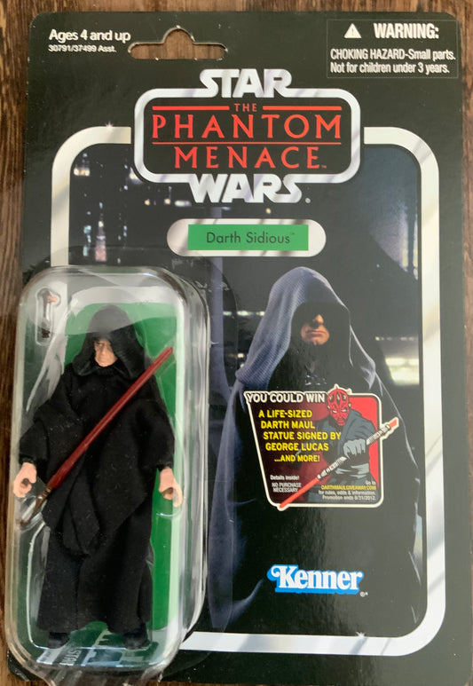 Star Wars Phantom Menace Darth Sidious (w/sticker)