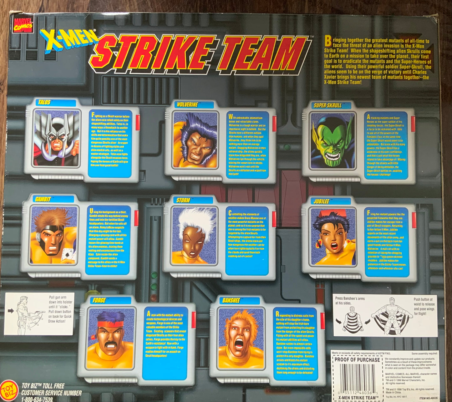 X-men Strike Team 8 figure Exclusive Set