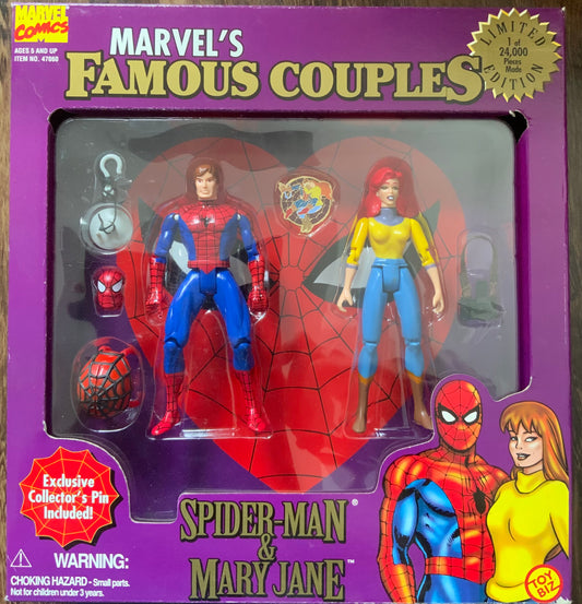 Marvel Famous Couples Spidernan and Mary Jane