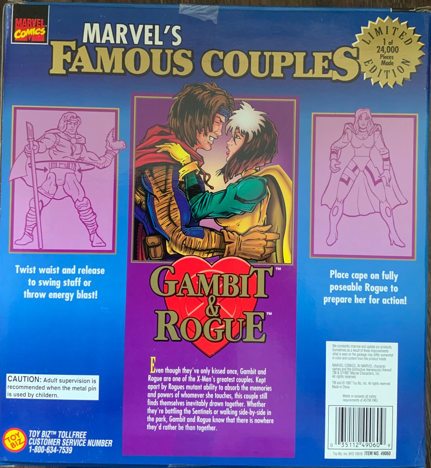 Marvel Famous Couples Gambit and Rogue