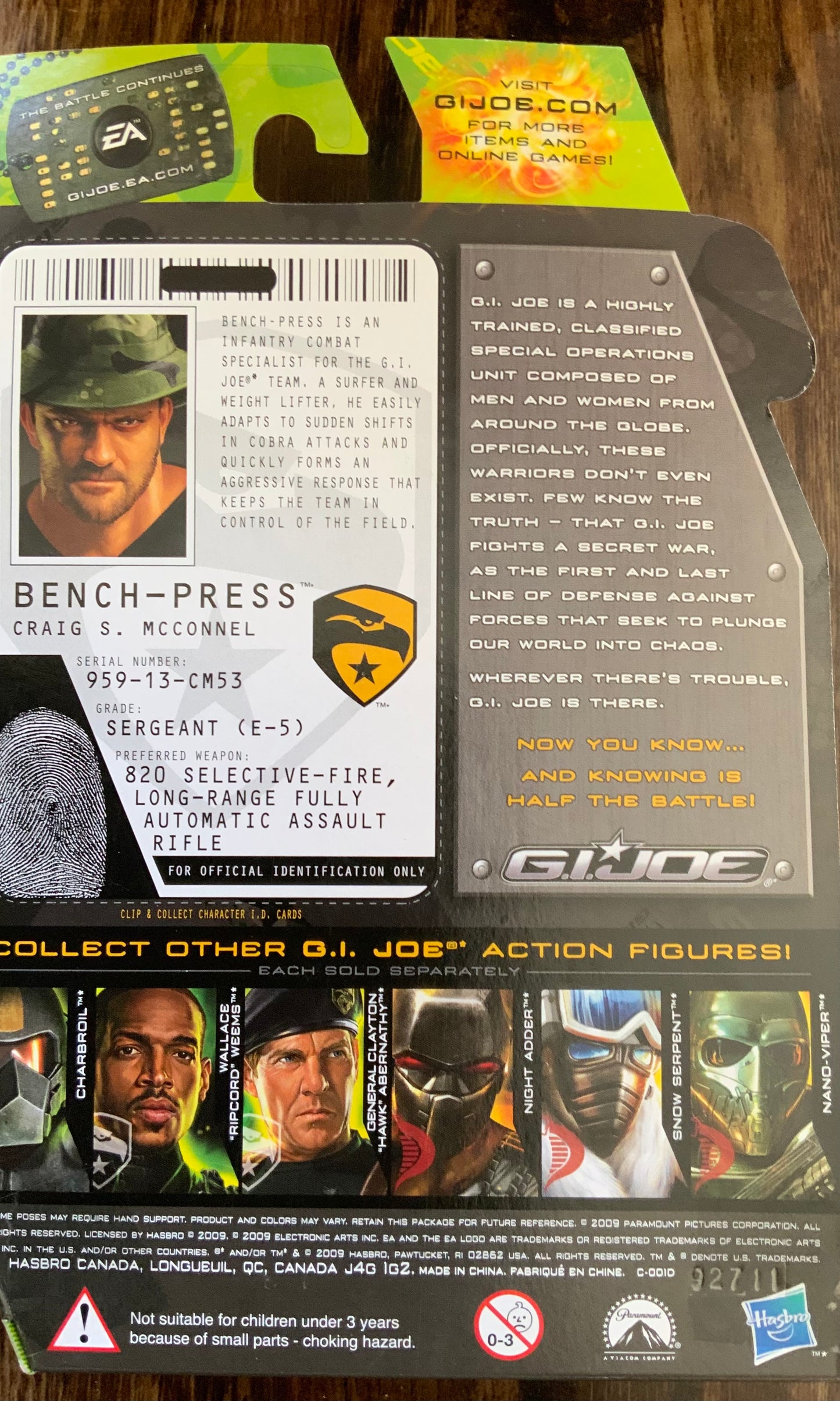 G.I.Joe: Bench Press