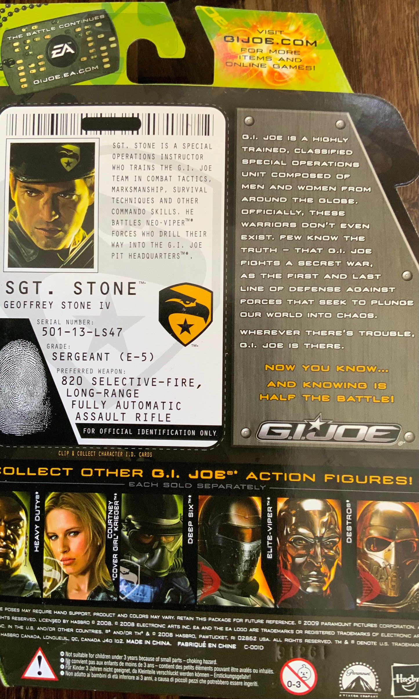 G.I.Joe: SGT. Stone Special Forces Specialist