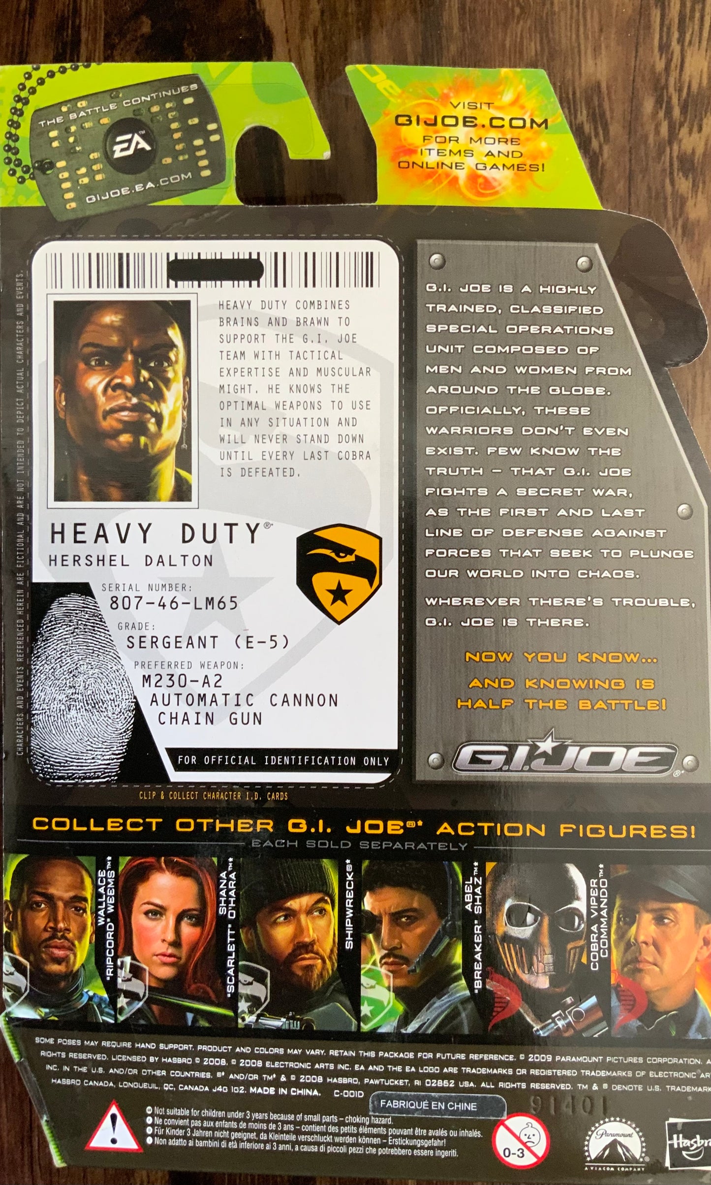 G.I.Joe: Heavy Duty Heavy Weapons Specialist