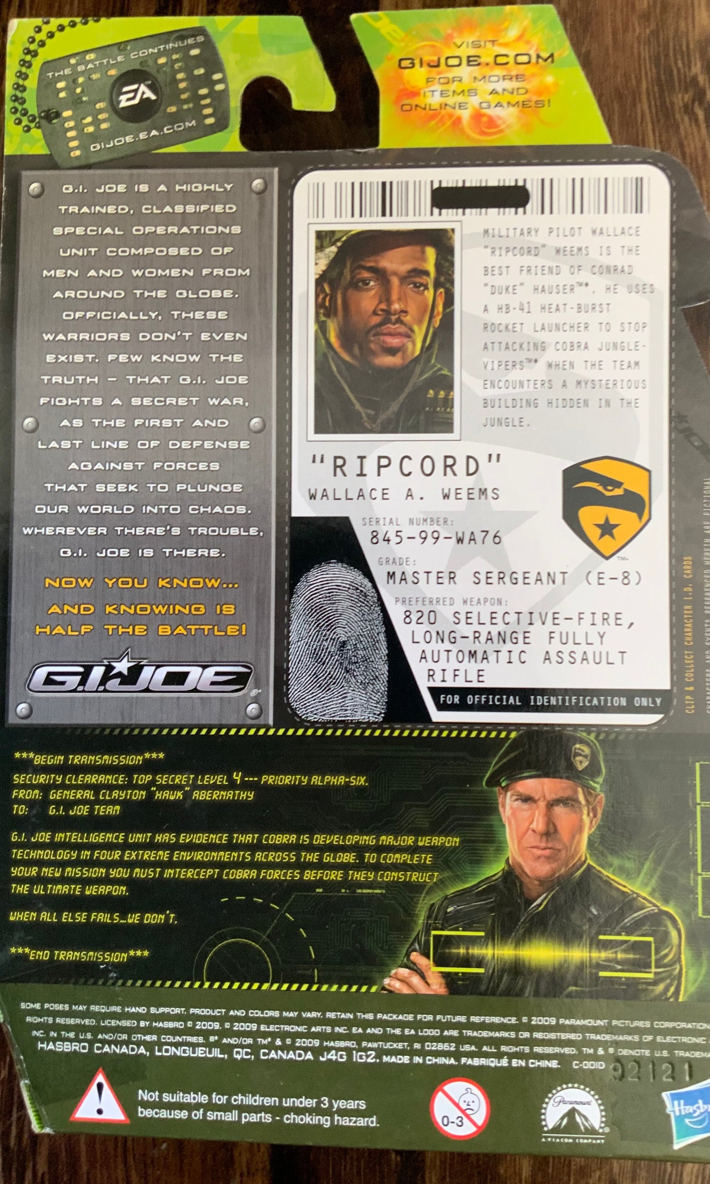 G.I.Joe: Ripcord Jungle Assult