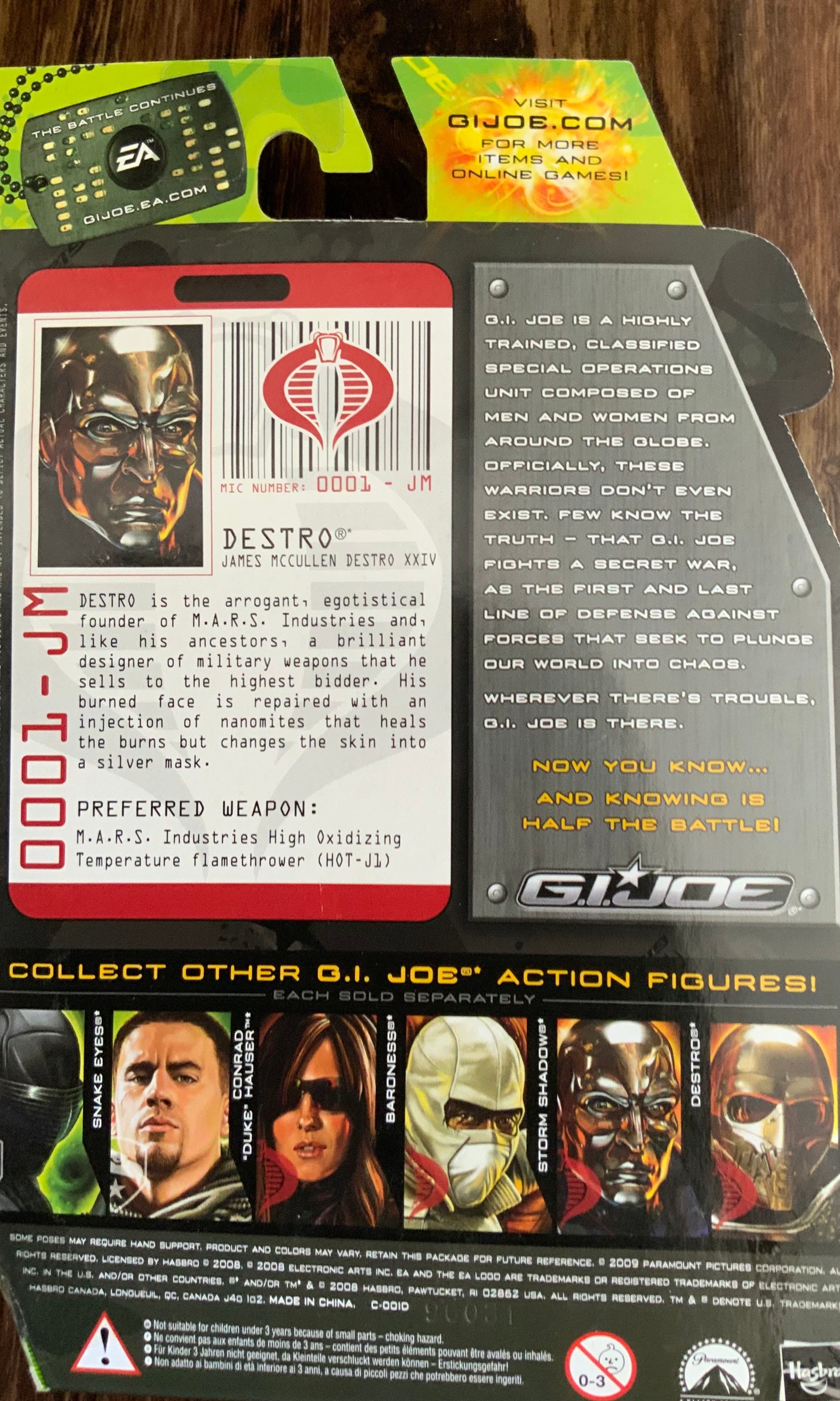 G.I.Joe : Destro Weapons Supplier